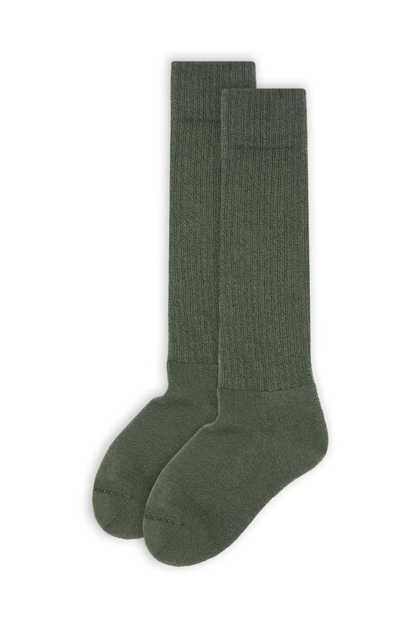 Women's Wool Boot Socks - Olive
