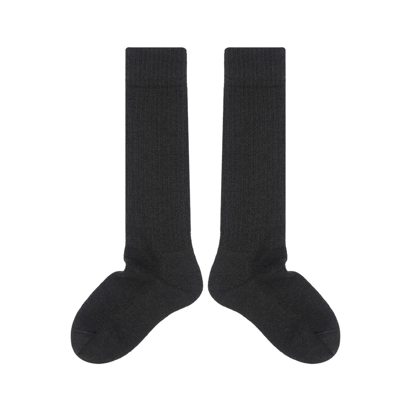 Women's Wool Boot Socks - Charcoal