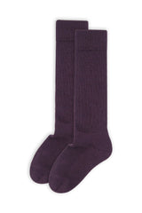 Women's Wool Boot Socks - Purple