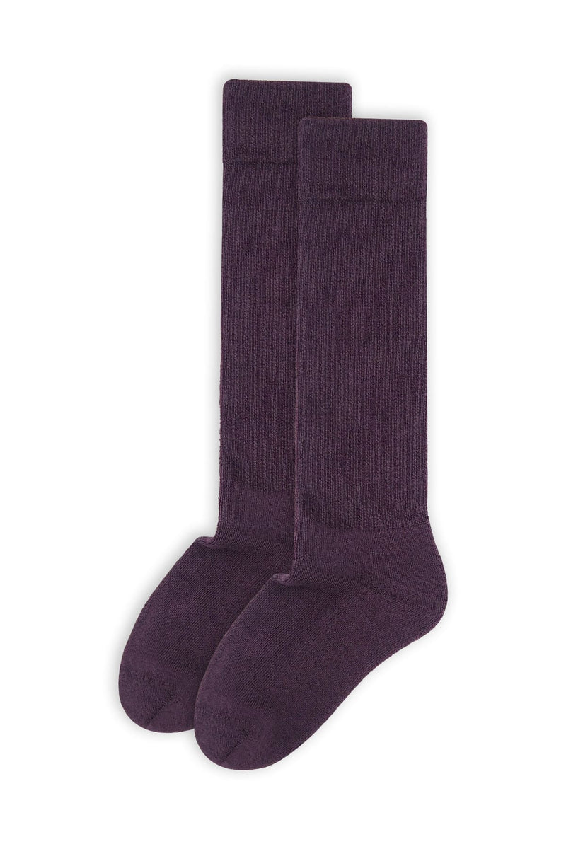 Women's Wool Boot Socks - Purple