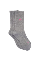 Peper Harow grey Essential women's luxury sport socks topshot