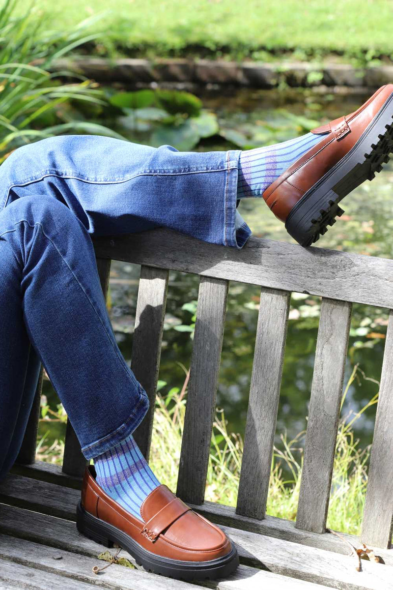 Old School Women's Socks - Blue