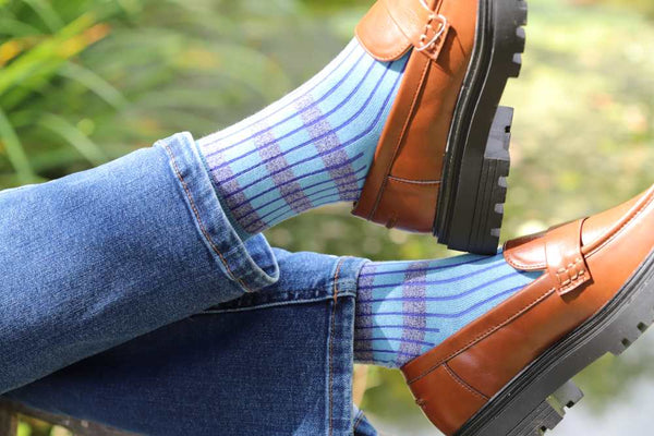 Old School Women's Socks - Blue