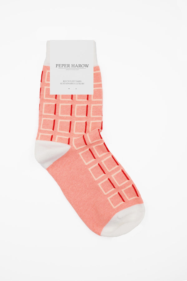 Cube Women's Socks - Pink