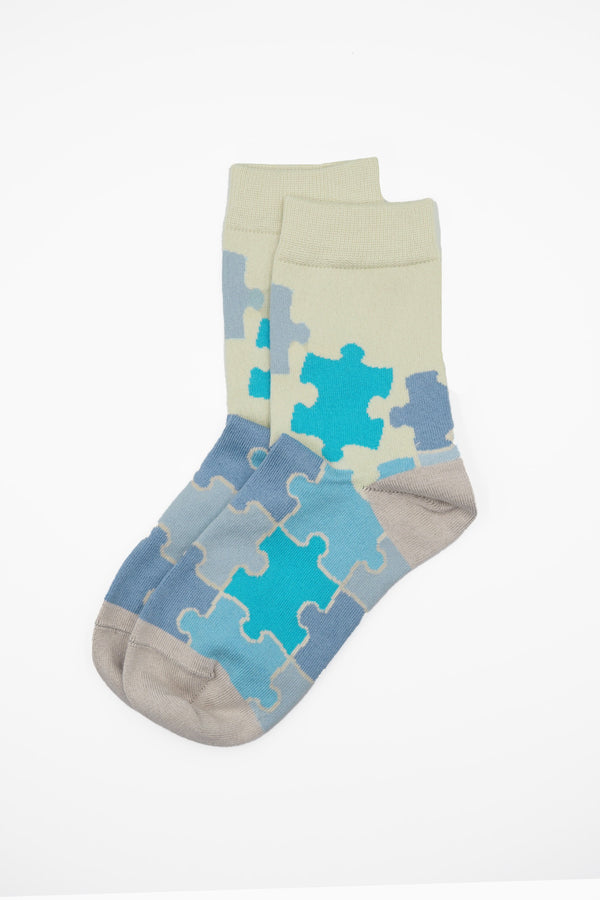 Jigsaw Women's Socks - Blue