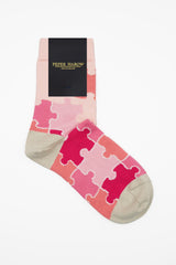 Jigsaw Women's Socks - Pink