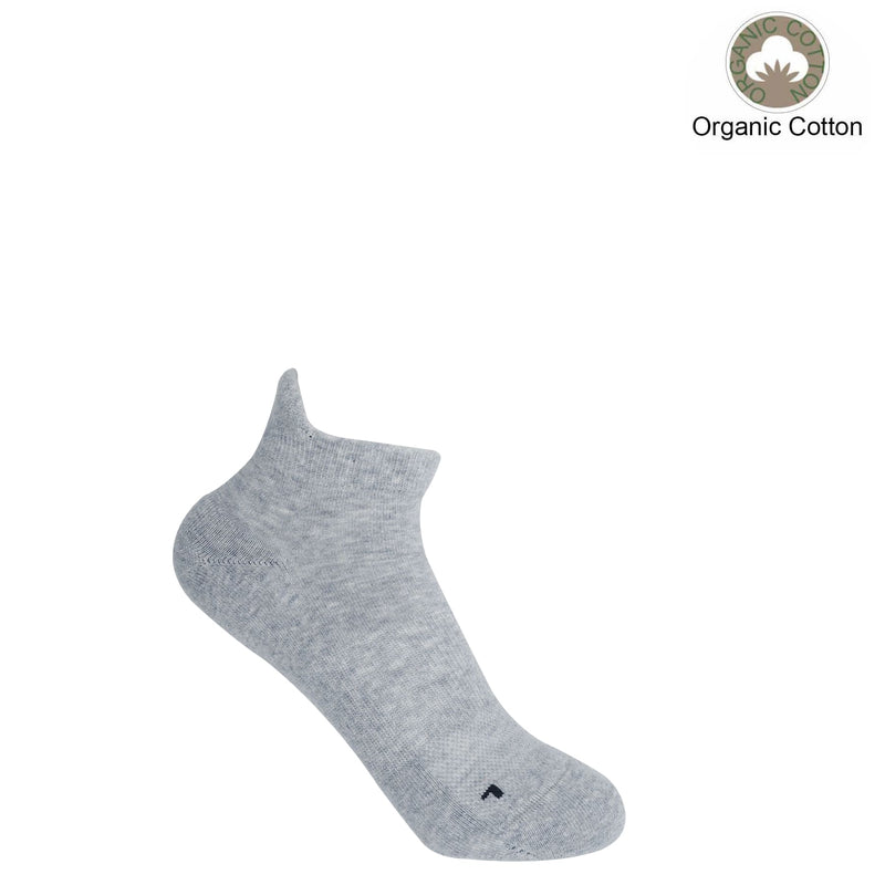 Organic Women's Trainer Sport Socks - Grey