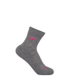 Peper Harow grey Essential women's quarter crew luxury sport socks