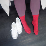 Indulgent Cashmere Women's Socks - Red