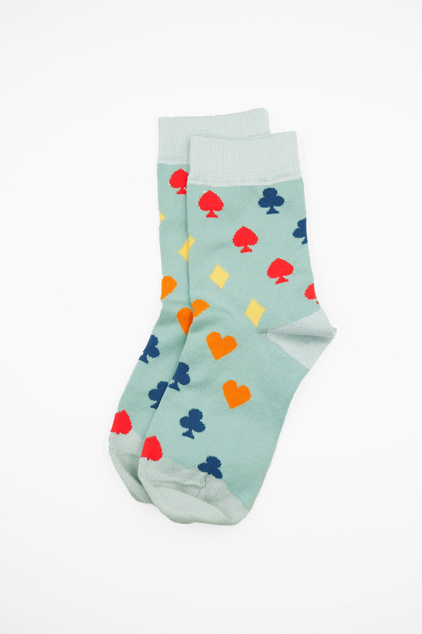 Royal Flush Women's Socks - Blue