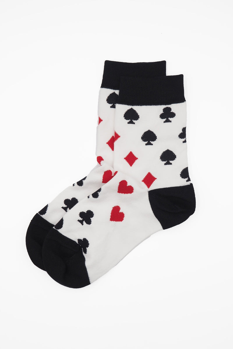 Royal Flush Women's Socks - White