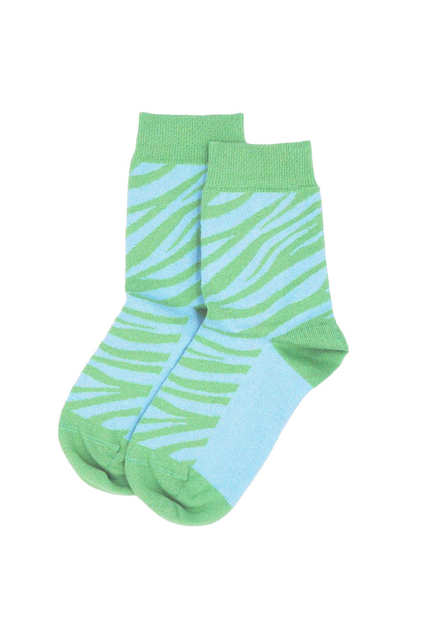 Zebra Women's Socks - Green