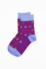Peace Women's Socks - Purple