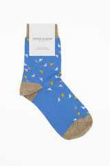 Trilateral Women's Socks - Blue