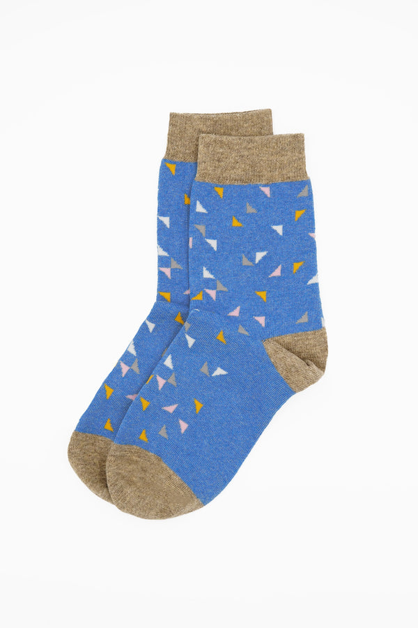 Trilateral Women's Socks - Blue