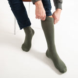 Herren Wollstiefelsocken - Oliv