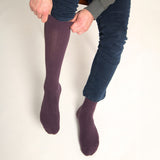 Wollstiefelsocken für Herren - Lila