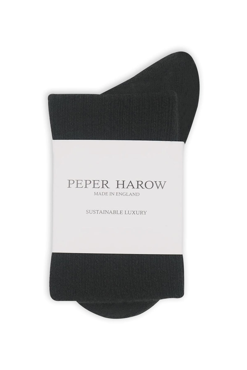 Men's Wool Boot Socks - Charcoal