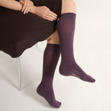 Damen Wollstiefelsocken - Lila