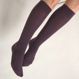 Damen Wollstiefelsocken - Lila