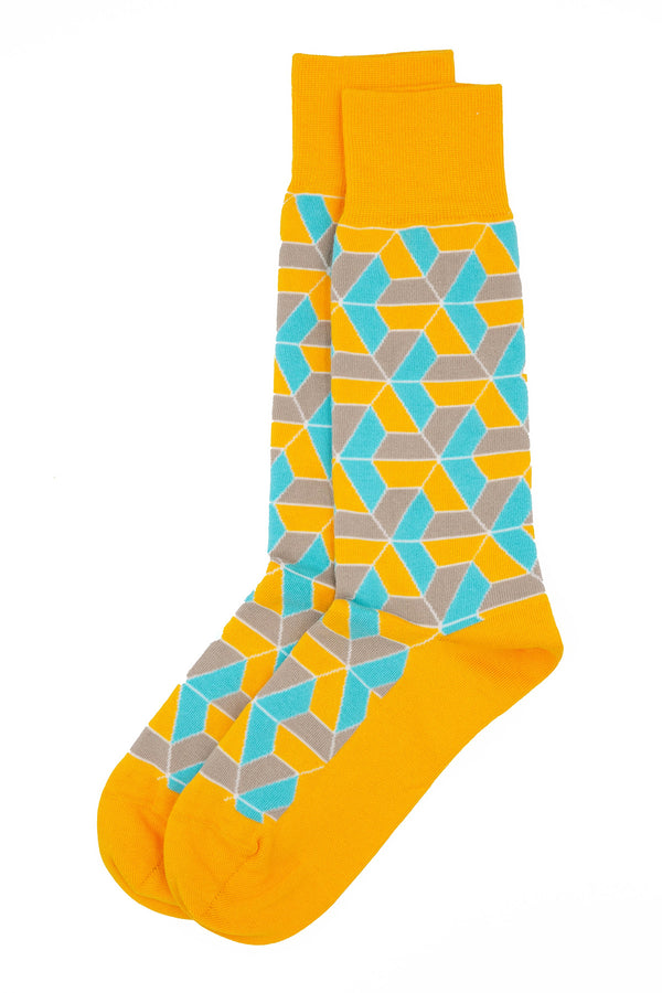 Vertex Men's Socks - Yellow