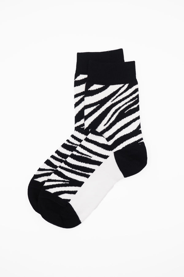 Zebra Women's Socks - Black