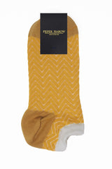 Zigzag Women's Trainer Socks - Yellow