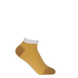 Zigzag Women's Trainer Socks - Yellow