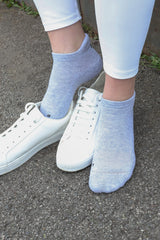 Organic Women's Trainer Sport Socks - Grey