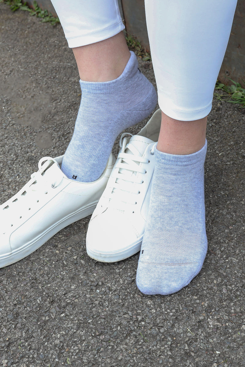 Organic Women's Trainer Sport Socks - Grey