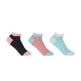 Dash Women's Trainer Socks Bundle - Pink, Mint & Black