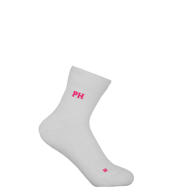 Peper Harow white Essential women's quarter crew luxury sport socks