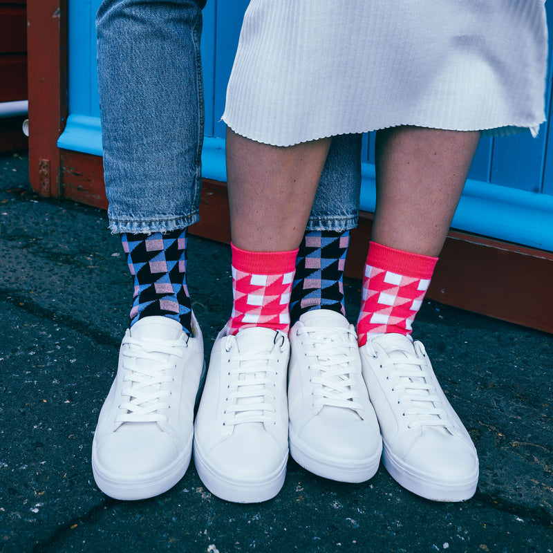 black Dimensional men's recycled cotton socks