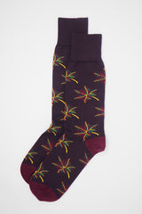 Autumn Leaf Men's Socks - Purple