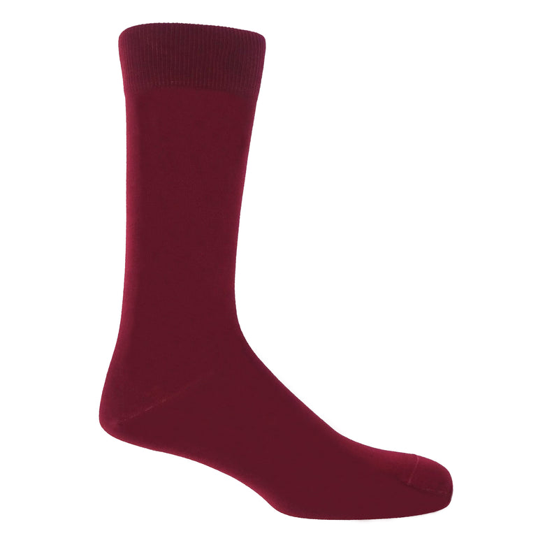 Classic Men's Socks - Burgundy