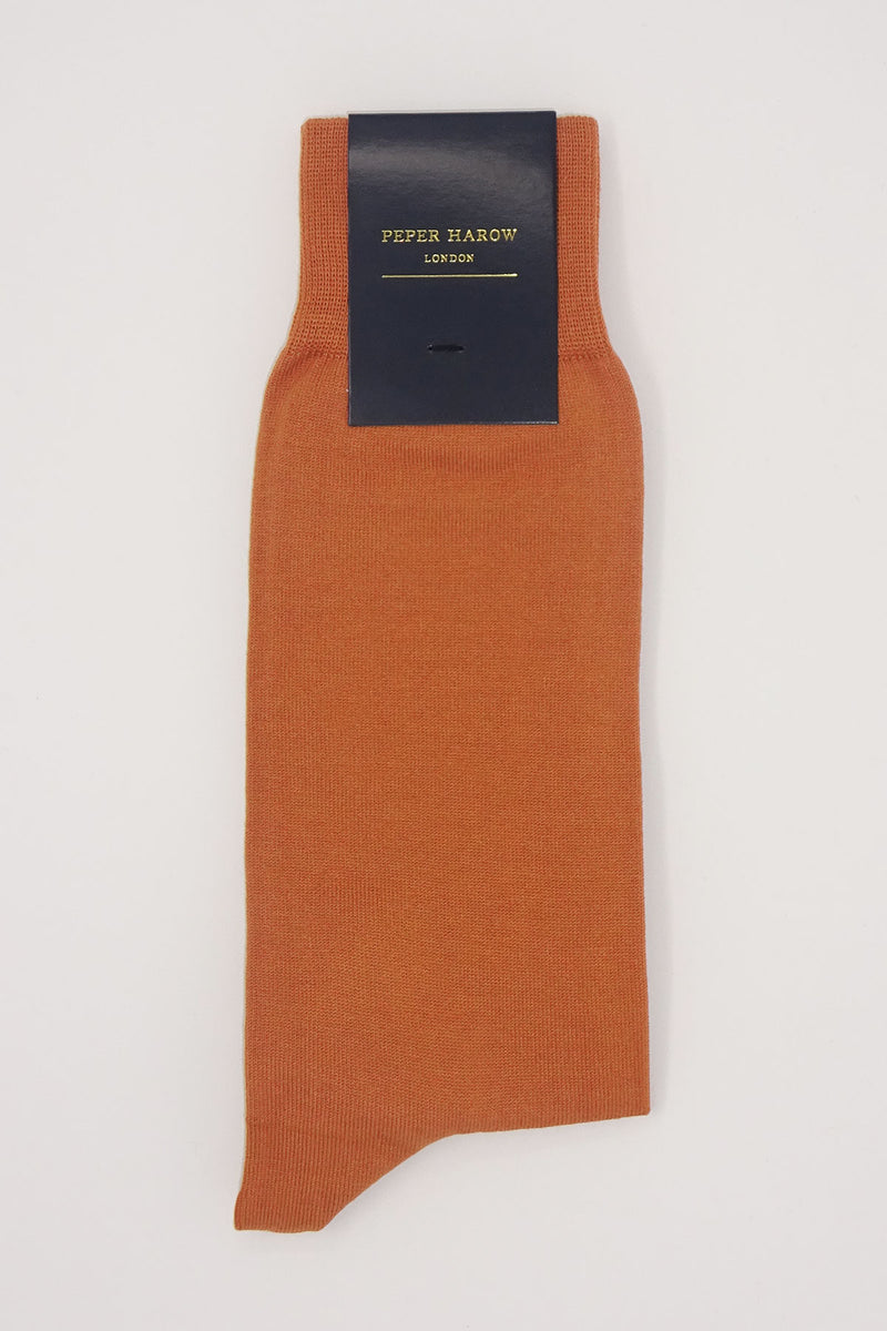 Classic Men's Socks - Burnt Orange Peper Harow Classic Men's Socks - Burnt Orange Peper Harow