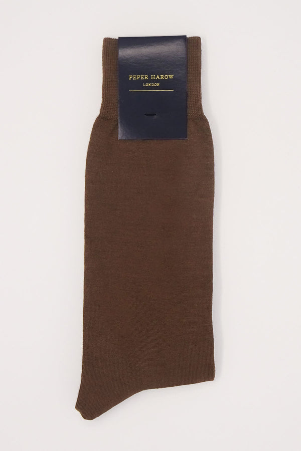 Classic Men's Socks - Chocolate