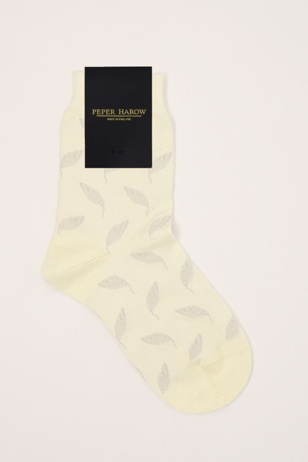 Cream Leaf Women's Luxury Socks