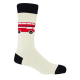 London Bus Men's Socks - Cream
