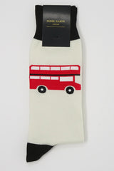 London Bus Men's Socks - Cream