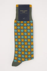 Diamonds Men's Socks - Khaki