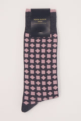 Diamonds Men's Socks - Pink