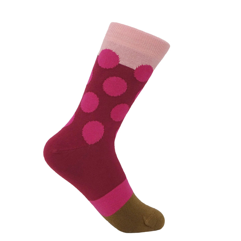 Eleanor Women's Socks - Raspberry