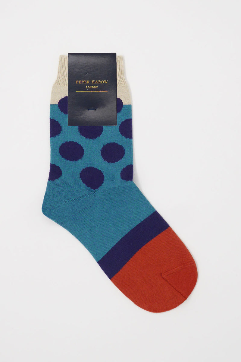 Teal Eleanor Women's Luxury Socks