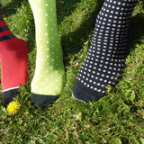 Black Grad Polka Luxury Men's Socks