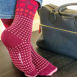 Grad Polka Burgundy Luxury Socks for Men
