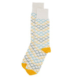 Yellow & Grey Hastings Luxury Men's Socks