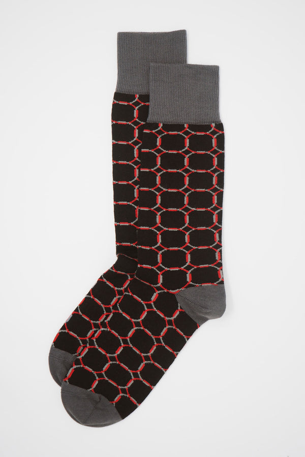 Linked Men's Socks - Navy