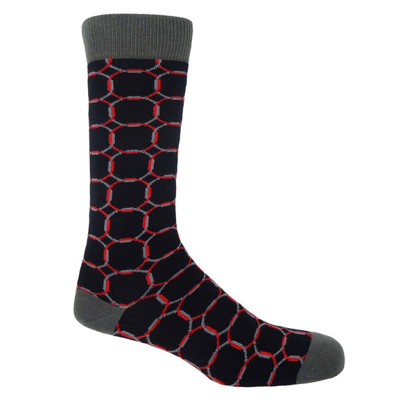 Linked Black Men's Luxury Socks