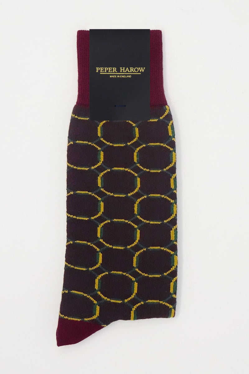 Linked Wine Men's Luxury Socks